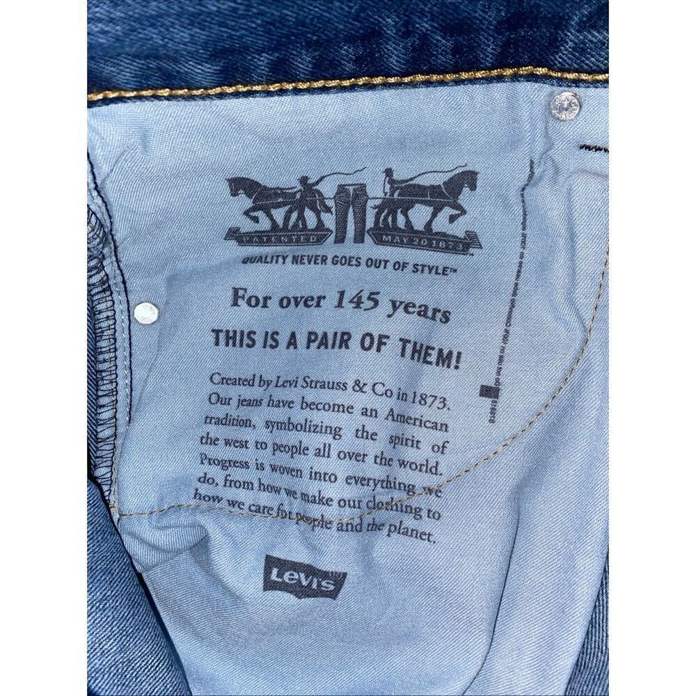 Men's Levi's Strauss 550 Relaxed Fit Denim Blue Jeans 44x29 Medium Wash - Picture 7 of 8